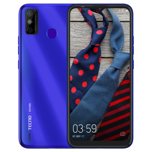 Мобільний телефон Tecno Spark 6 Go 3/64GB Aqua Blue (4895180762918) ТОП в Харкові