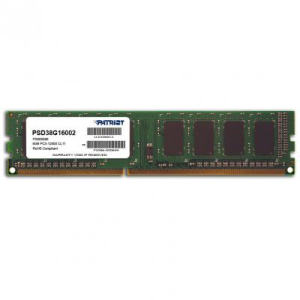 Модуль памяти PATRIOT 8GB [1x8GB 1600MHz DDR3] (PSD38G16002S) (F00152406) лучшая модель в Харькове