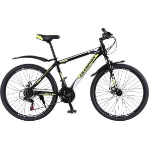 Велосипед Champion Spark 29" 19.5" Black-neon yellow-white (29ChWS21-003251) краща модель в Харкові