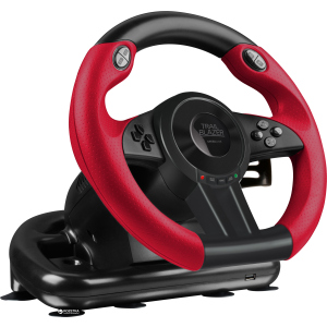 Дротове кермо SPEEDLINK Trailblazer Racing Wheel PC/Xbox One/PS3/PS4 Black/Red (SL-450500-BK) краща модель в Харкові