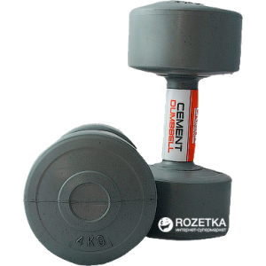 Гантели LiveUp Cement Dumbell пара Gray (LS2003-4)