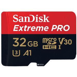 SanDisk microSDHC 32GB Extreme Pro A1 C10 V30 U3 100MB/s (SDSQXCG-032G-GN6MA)