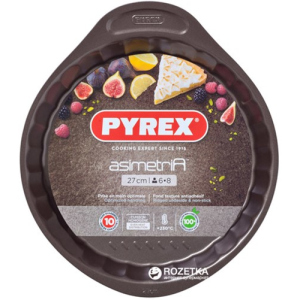 купить Форма круглая для выпечки Pyrex Asimetria 27 см Круглая Коричневая (AS27BN0)