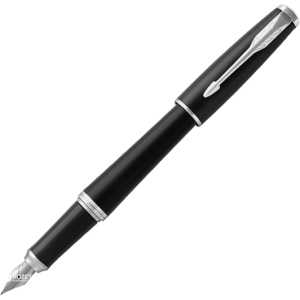 Ручка перова Parker Urban 17 Muted Black CT FP F Чорна Чорно-сріблястий корпус (30 111) ТОП в Харкові