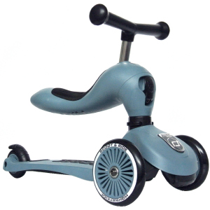 Самокат Scoot and Ride Highwaykick-1 серо-синий (SR-160629-STEEL) (4897033962711) лучшая модель в Харькове