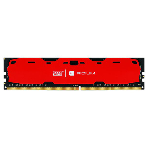 Оперативна пам'ять Goodram DDR4-2400 16384MB PC4-19200 Iridium Red (IR-R2400D464L17/16G) ТОП в Харкові