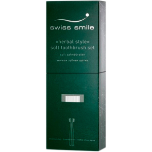 Зубные щетки супер-мягкие Swiss Smile Herbal Bliss Травяное наслаждение черного и зеленого цвета 2 шт (900-905) (7640131979078/7640131976046) в Харькове