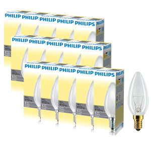 Лампа накаливания Philips 40W E14 230V B35 FR 1CT/10X10F (926000006933R) 15 шт лучшая модель в Харькове