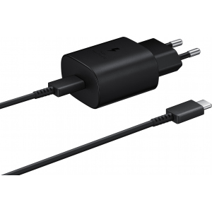 Зарядний пристрій Samsung 25W PD Wall Charger Type-C Cable Black (EP-TA800XBEGRU) ТОП в Харкові